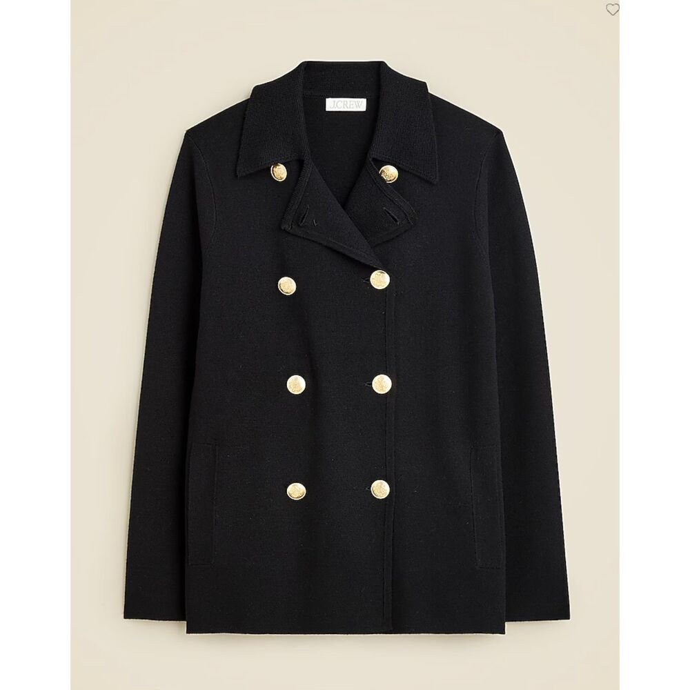 J. Crew Warwick Sweater Blazer - Black - Small